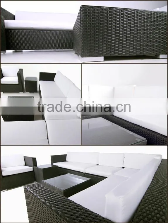 Outdoor Patio Rattan Wicker Sofa Sectional Set Deep Seating Group with Cushion
