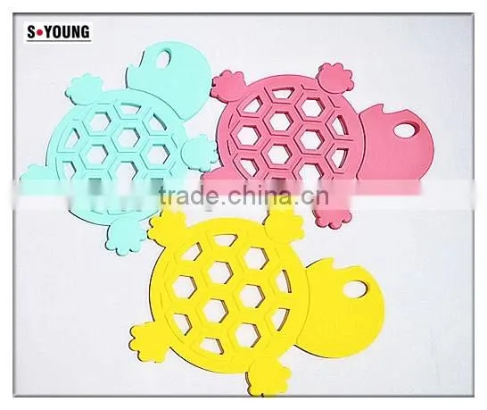 16027 tortoise shape silicone high temperature heat insulation mat kitchenwares silicone mat flexible silicone heating mat