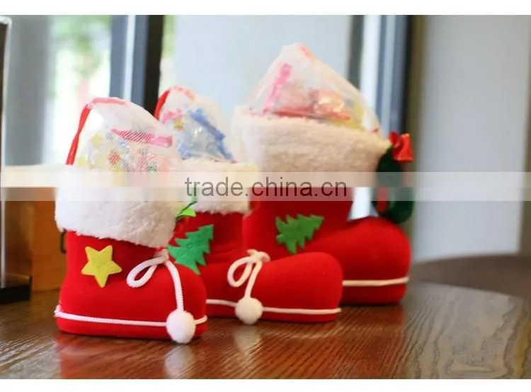 Top Quality Creative Christmas Gift Boots Candy Gift Box Christmas Decorating