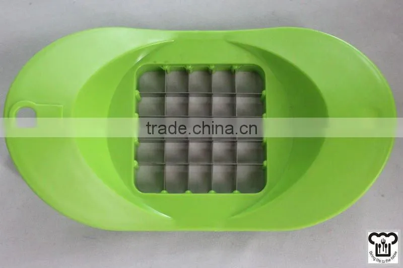 Colorful potato cutter w/stainless steel blade