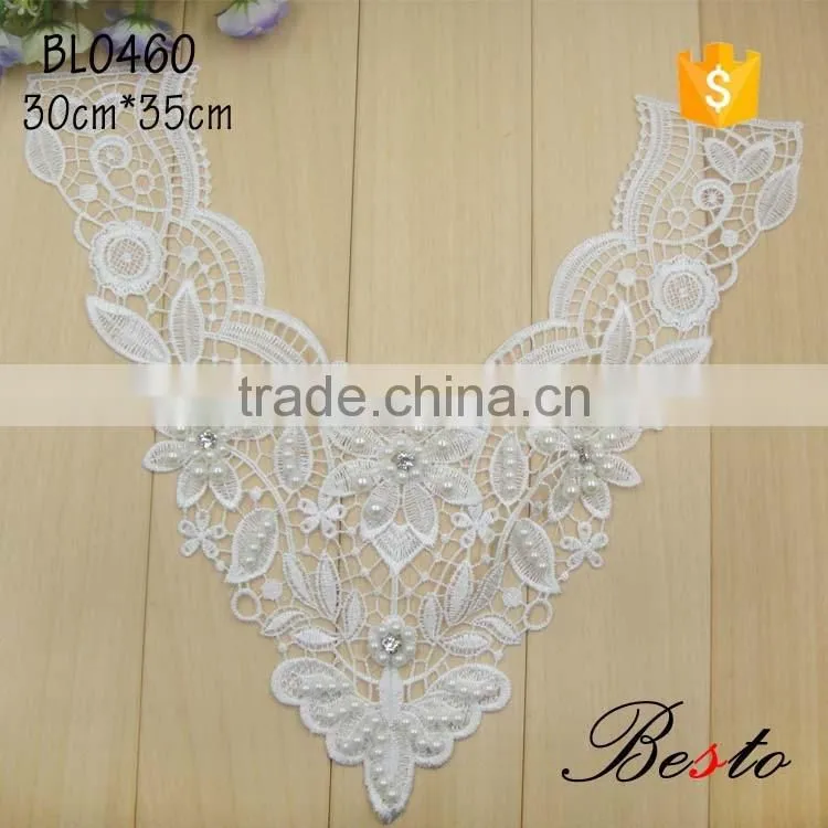 Exquisite workmanship lace applique for the wedding dress