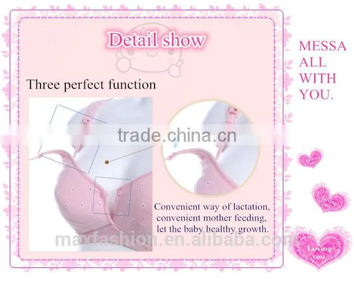 Healthy nursing bra hot sexi photo image and maternity colthes for breastfeeding woman to Wholesale with OEM Service