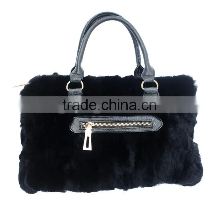 CX-H-31 Rex Rabbit Fur Handbag Purses And Handbags