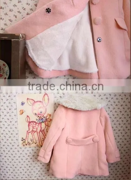 Cute Korea style coat Kids wholesale winter clothing