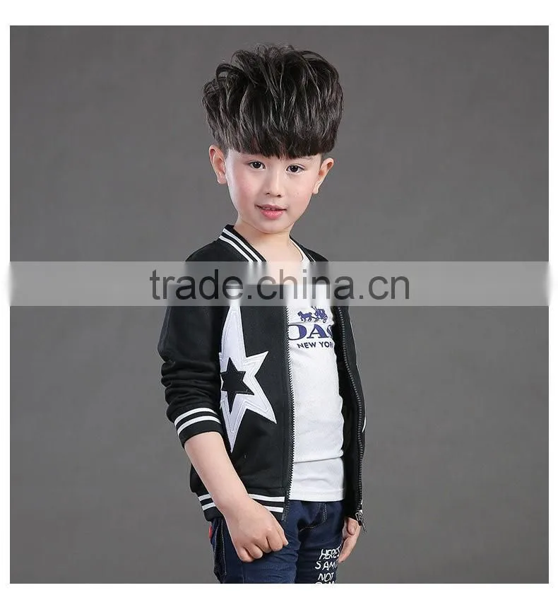 boy's spring coat/2016 new style children's leisure coat jacket/fashion spring blouse with zipper for boy