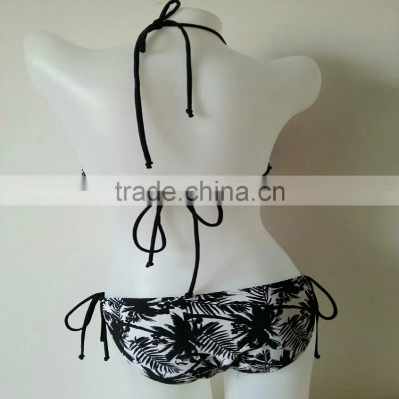Top quality new arrival orange shivering triangle women bikini swimwear
