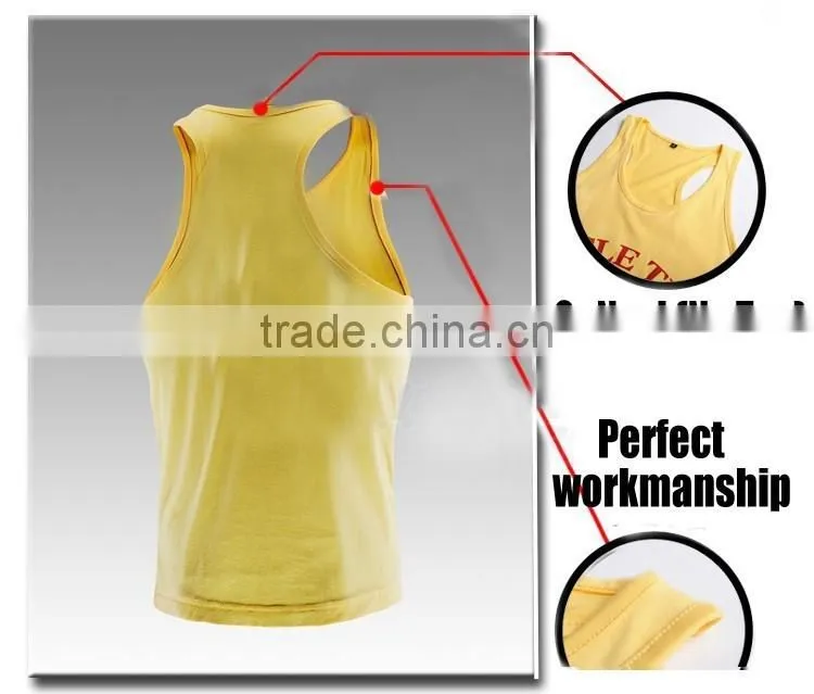 Gym Stringer Tank Top Men Bodybuilding Clothing and Fitness Mens Sleeveless Shirt Sports Vests Cotton Singlets Muscle Tops