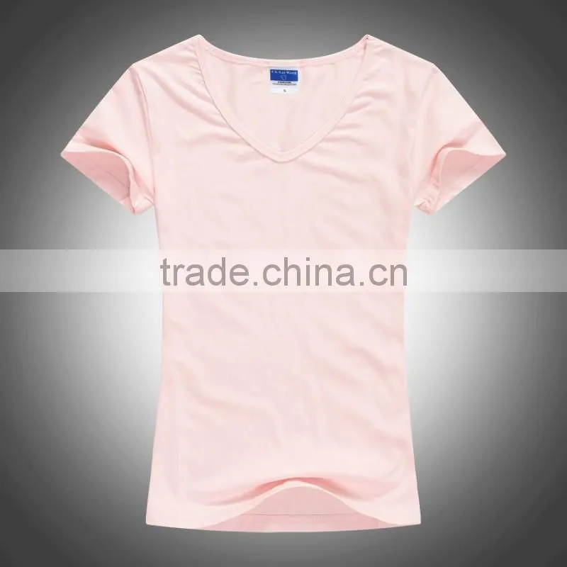 High Quality Plain Fashion Women Custom T-shirts