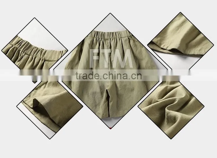 Hot sale fancy custom kids cotton shorts