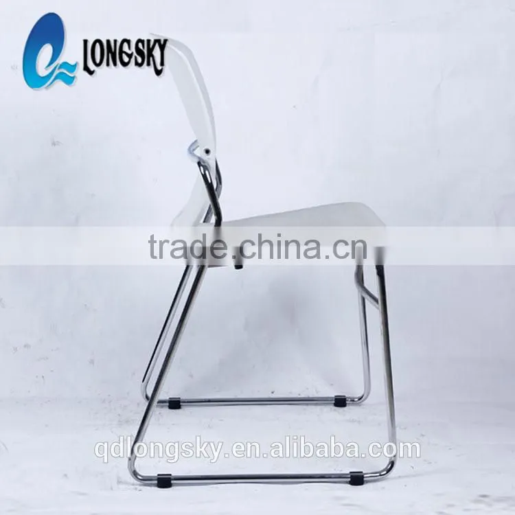 LS-4025 new design modern plastic office chair staff chair meeting stacking visitor chair