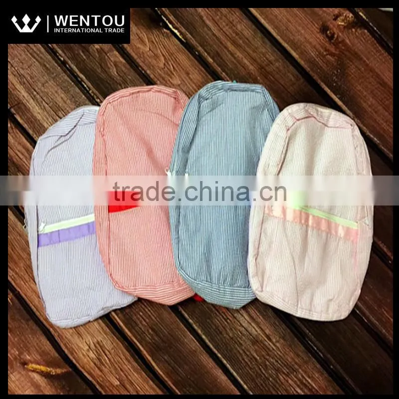 New Fashion Personalized Striped Seersucker Bag