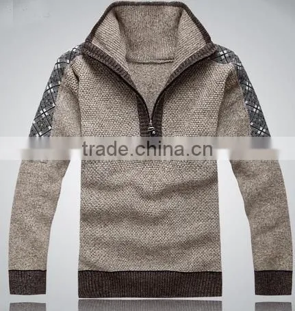 2014 hot sell wholesale high quality long sleeve men fashion pullover sweater