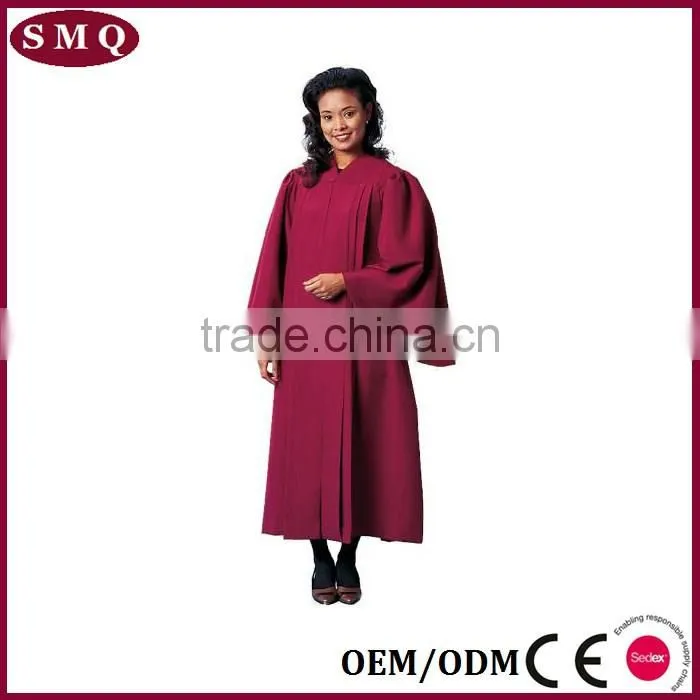 Promitional embroidery design church baptismal robe for pastor
