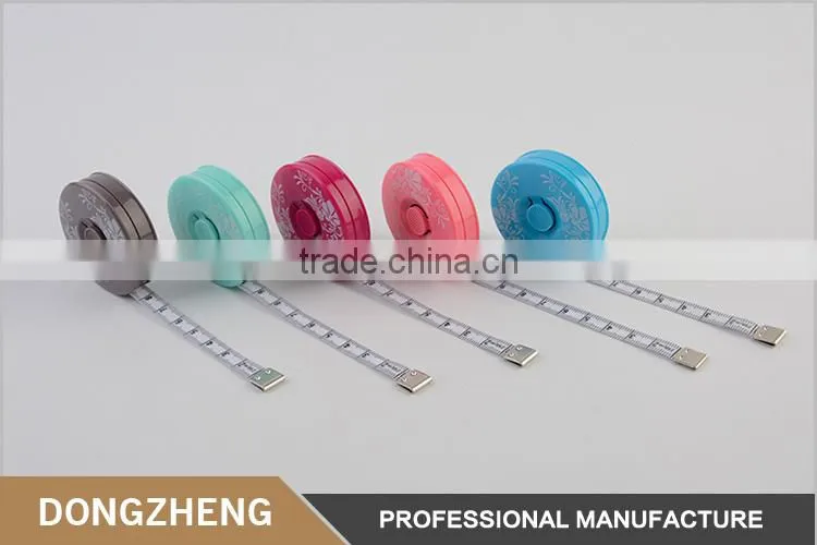 Colorful soft tape measuring waist 150cm/60IN plastic ruler for garment