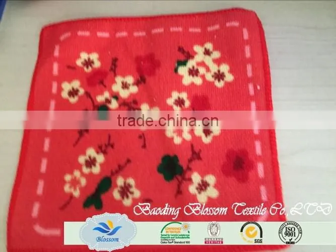 China suppliers hot sale full printed quick-dry warp knitting microfiber hand towels