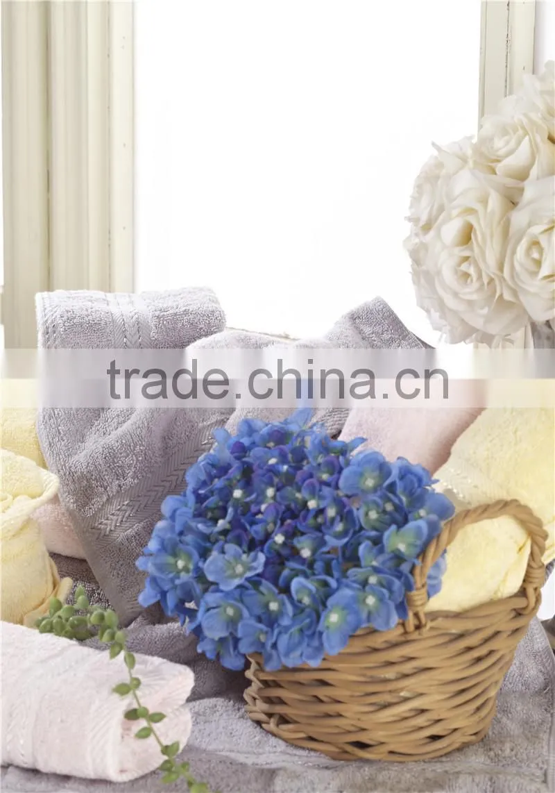 Luxury Hotel Wholesale Dobby Dyed Hand Towel 100% Cotton