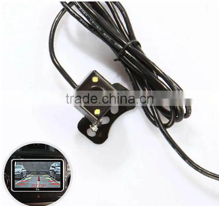 170 degree mini auto waterproof reverse camera WITH 4 led light