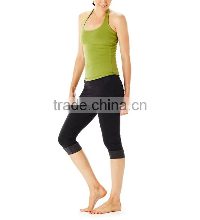 Wholesale Nylon Spandex Gym Stringer Vest Dry Fit Sexy Singlets Women