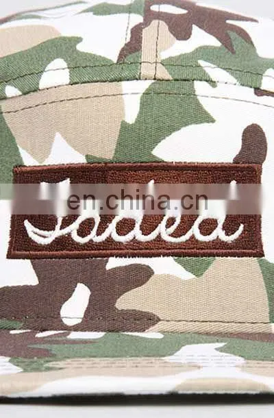 cheap camouflage kids 5 panel snapback cap/hat