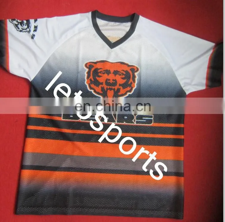 custom bear mesh jersey sublimation apparel shirt printing