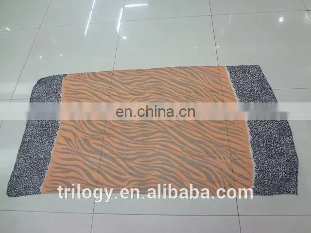 fashion chiffon colorful sawtooth painting scarf and shawl wholesale