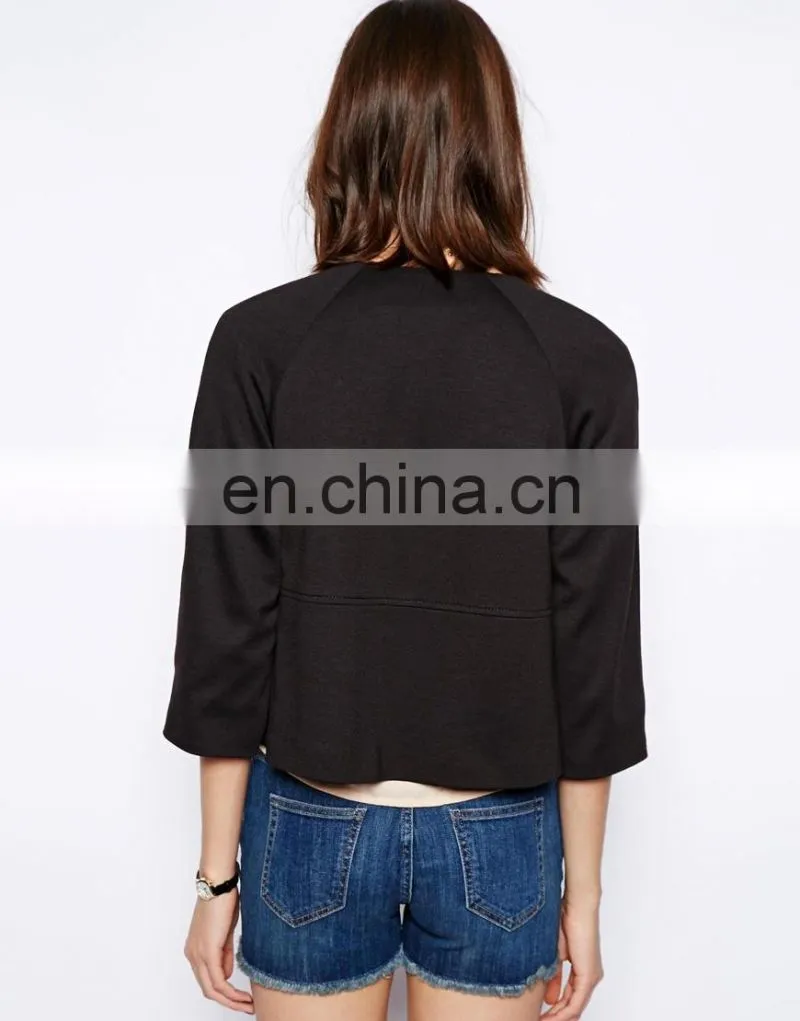 Coat clothes guangzhou coat women in turkey pastel palm black blazer
