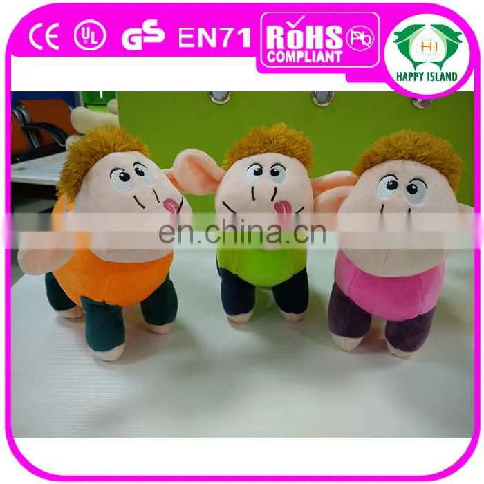 HI CE gift of super soft Australia Stuffed Sheepskin Plush Sheep Toy