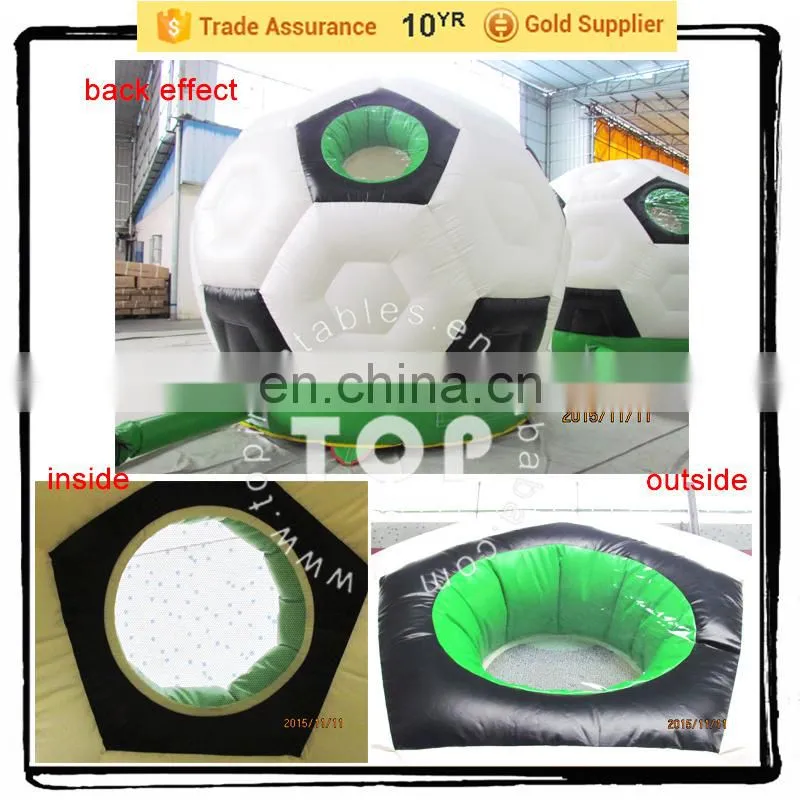 TOPINFLATABLES bouncer, football bouncy house, inflatable castle