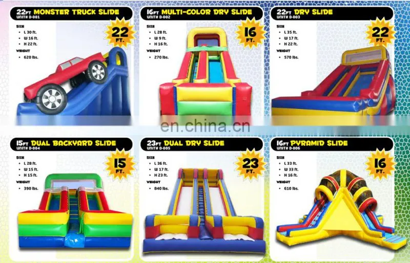 Giant water slide, child inflatable animal slide