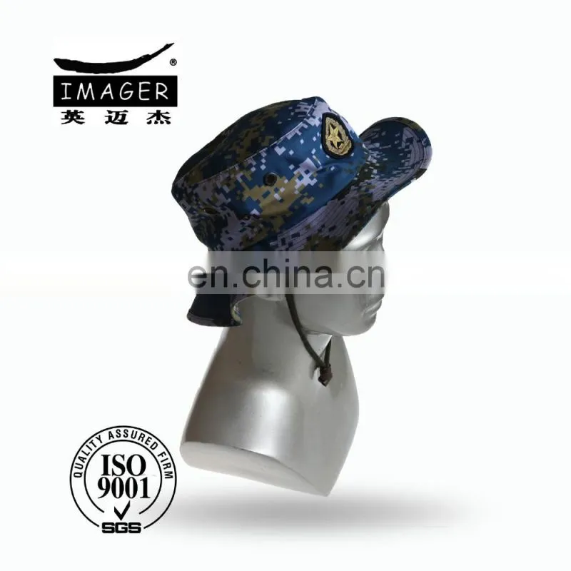 Plain Style Good Quality Customized Chief Fire Marshal Cap With Gauze