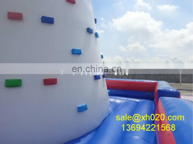Air rock mountain inflatable rock climbing wall for kids & adults