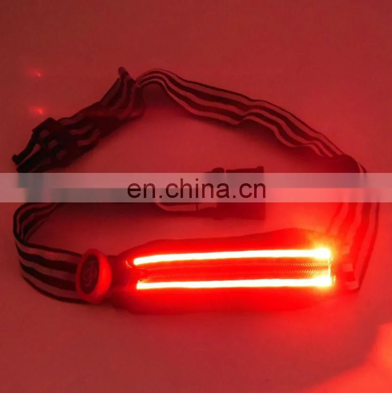 Best selling sports glow belt waistband LED mobile phone bags lighting led phone cases gift bag