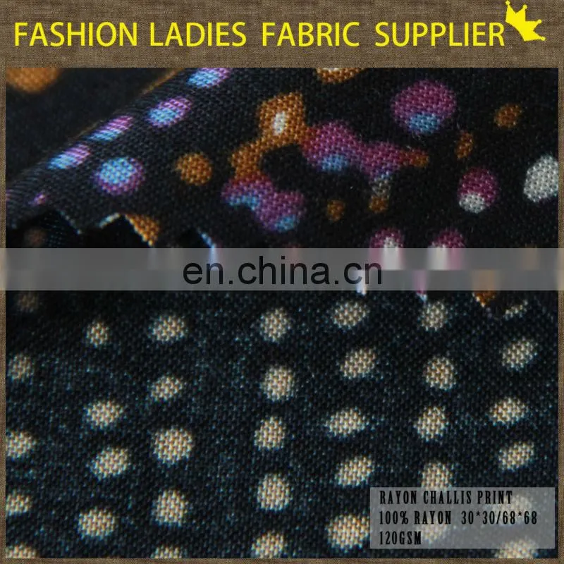 2015 new fabric supplier printed rayon viscose fabric bamboo viscose fabric