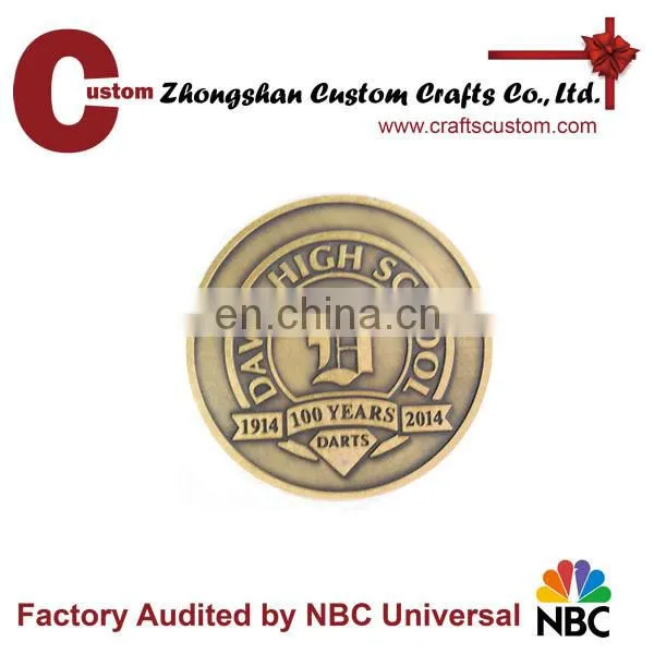 Souvenir custom gold Medal with ribbon for sale