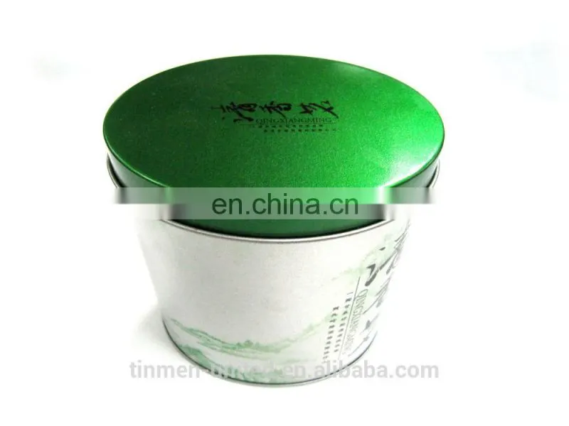 Tea tin box packaging,round tin packaging box for tea