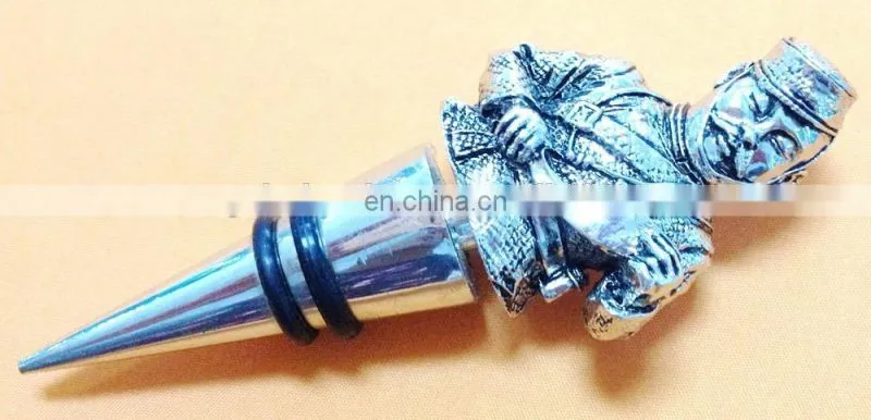 Figure statue red wine stopper