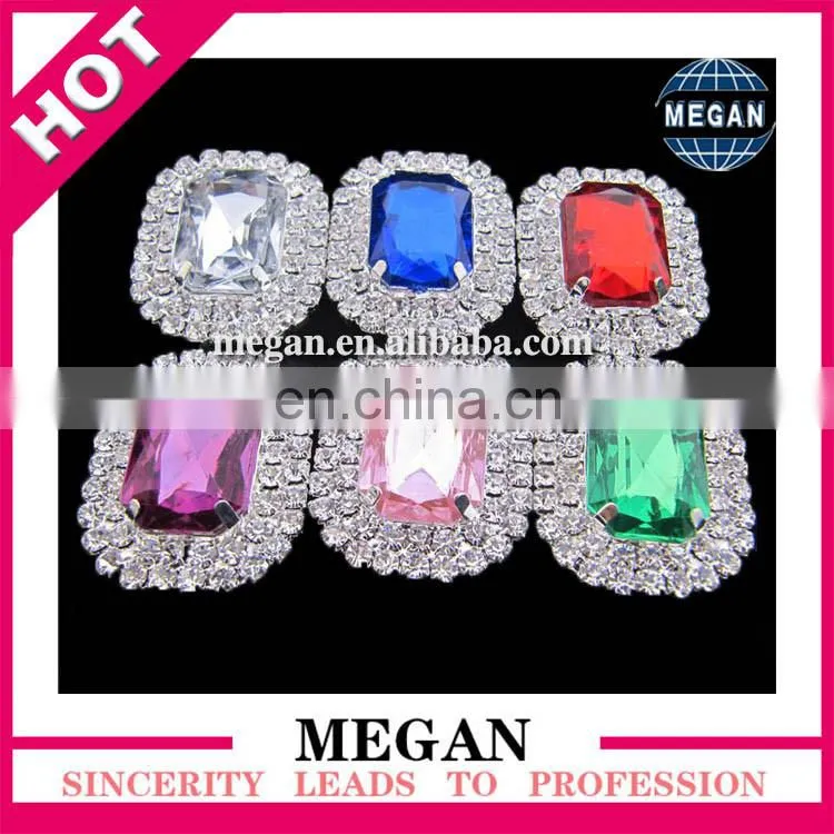 New arrival decorative crystal acrylic buttons metal rhinestone button for wedding garment accessories