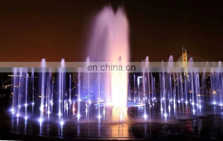 2017 Factory supply stainless steel outdoor music dancing dry land fountain