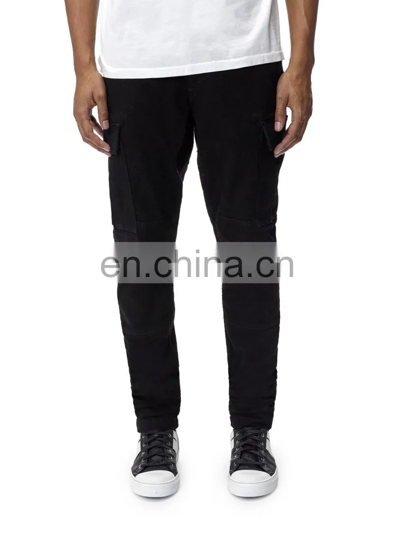 DiZNEW CUSTOM SUPER FASHION DENIM BLACK CARGO JEANS FOR MENS