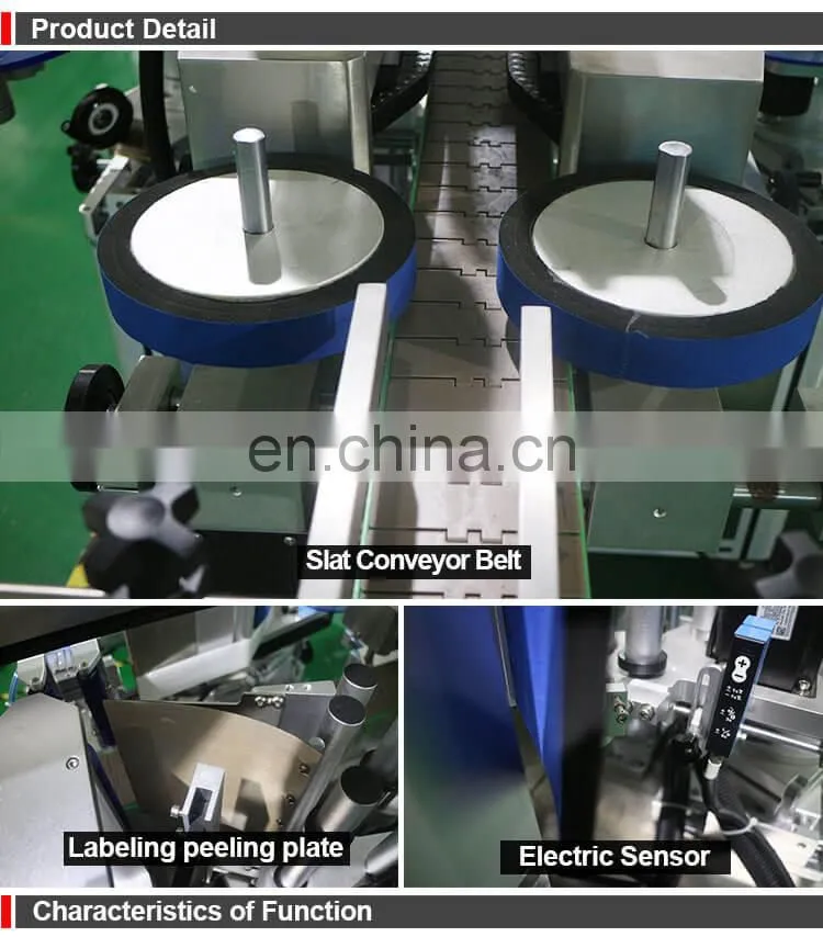 Automatic Sticker Labelling Machine for Wine Bottles Square Water Bottle Jar Vial,Round Bottle Labeling Machine