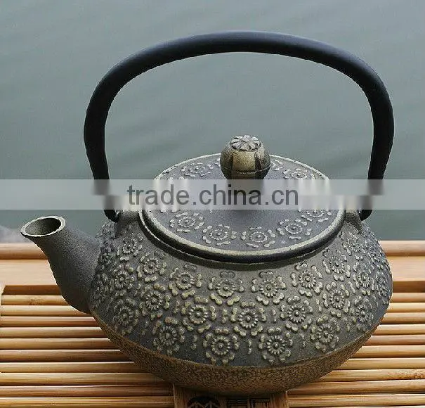 Golden Cast Iron Teapot 800ml