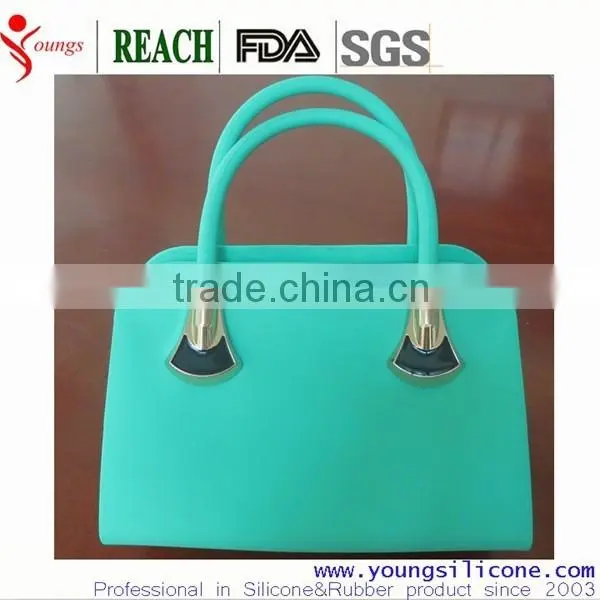 elegant fashionable silicone bags handbag for ladies