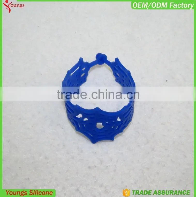 2016 eco-friendly Colorful tattoo cool bracelets, tattoo designs hollow silicone bracelet