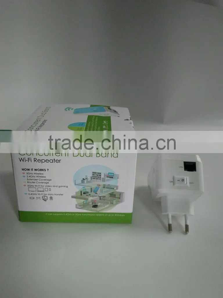 wifi extender dual band with power plug 300M