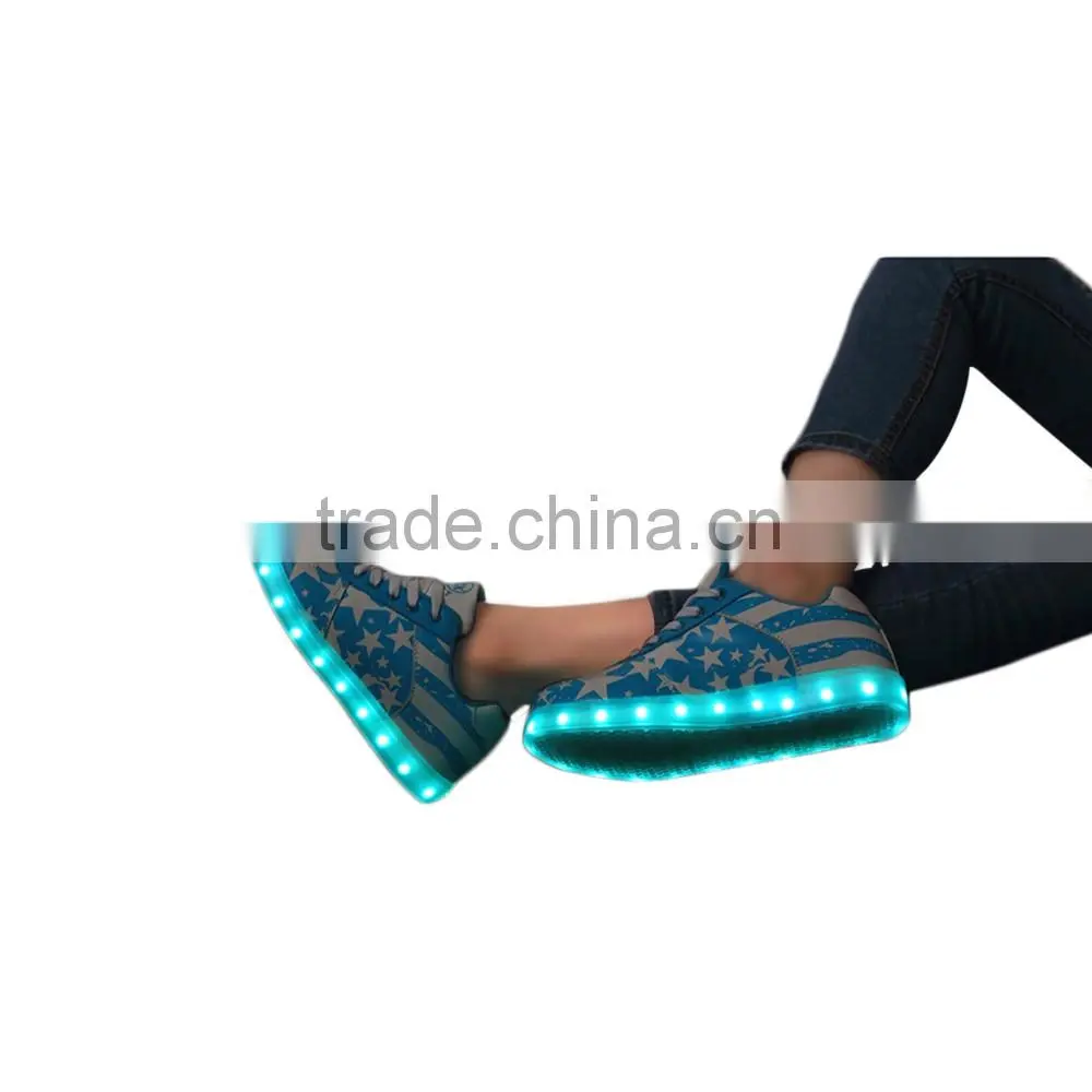 low cost kids canvas shoes with light,2016 most popular adult trainers with lights,light up shoes for adults
