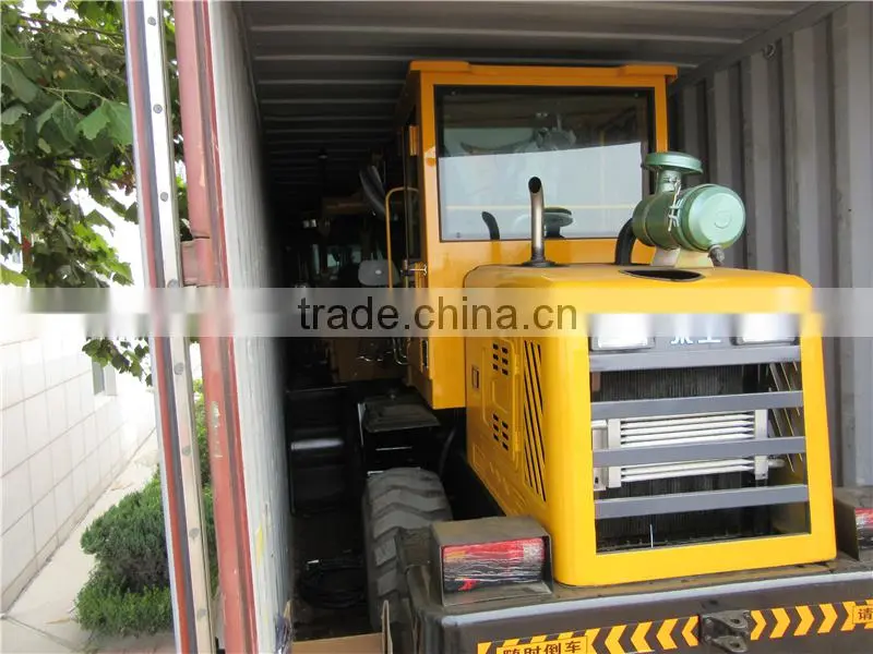 4 wheel drive wheel loader with optional loader bucket for sale