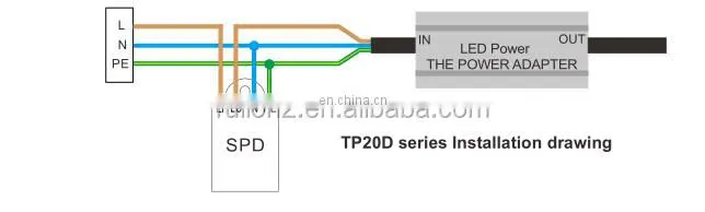 Surge Protector With LED Indicator TP20D