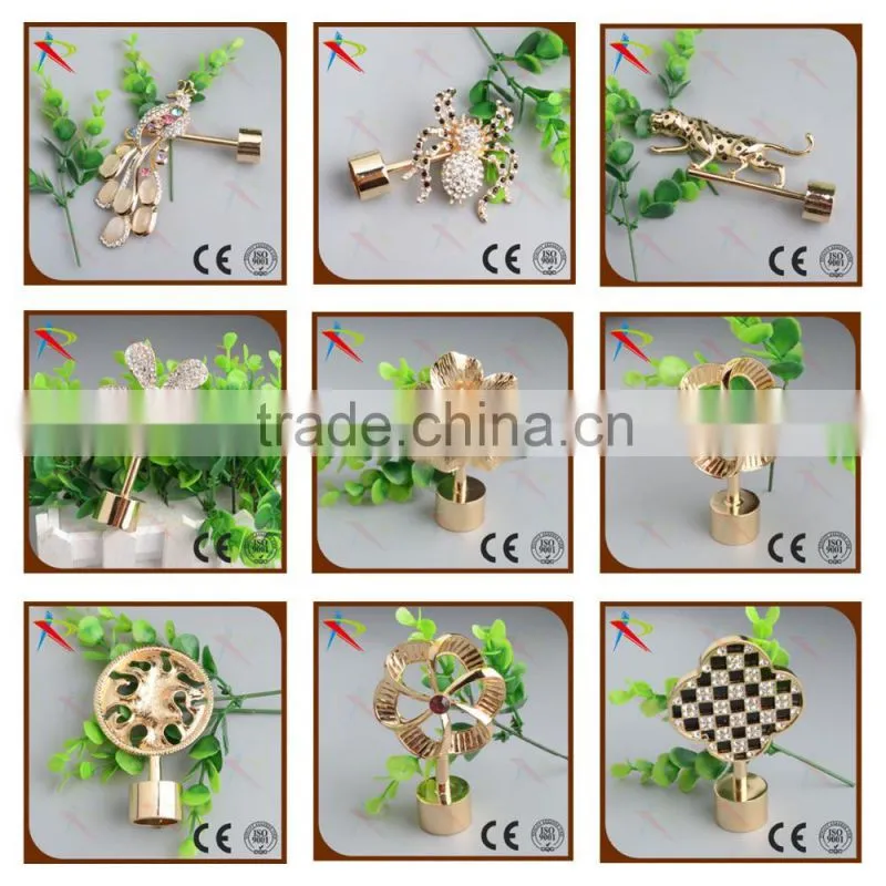 Best seller antique brass curtain finials wholesale