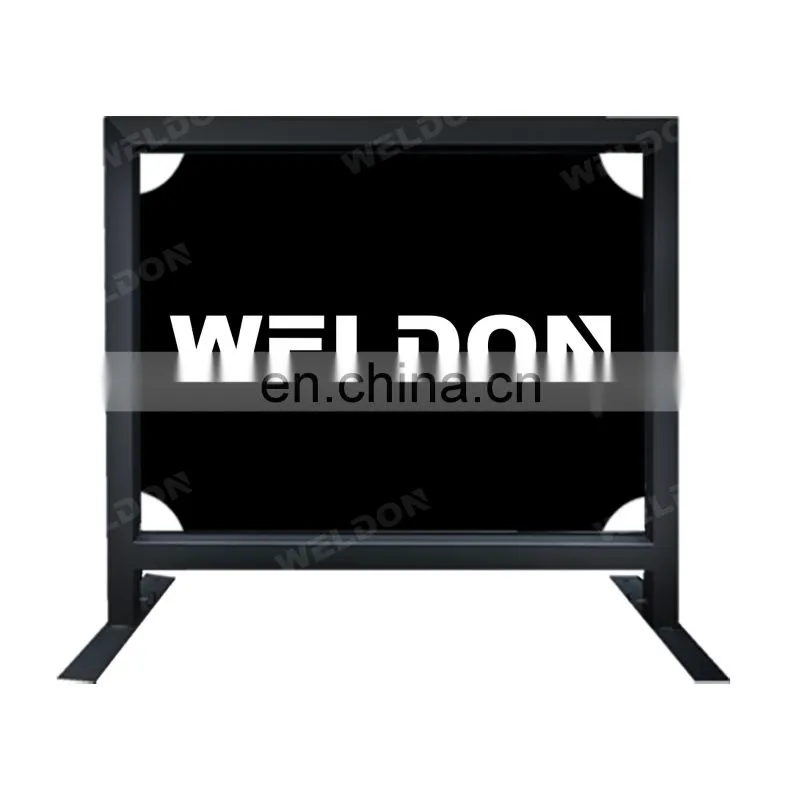 Portable Road Barriers Safety Crowd Control Traffic Outdoor Cafe Barricade Metal Pedestrian Barricades