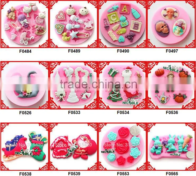 B0142 food grade custom pumpkin shape chocolate making silicone molds